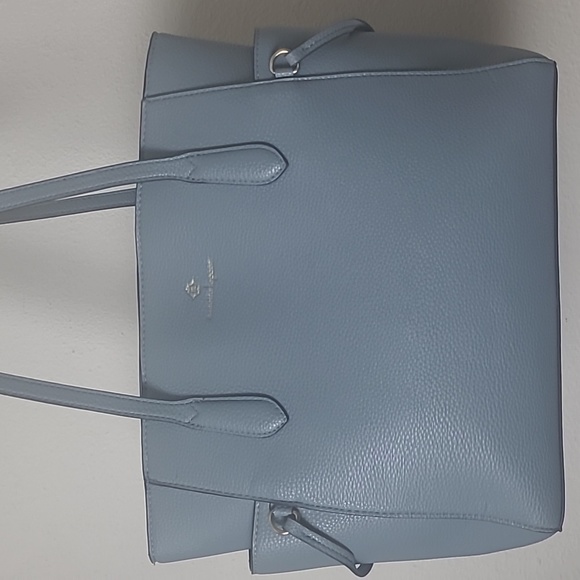 Nanette Lepore Handbags - Nanette Lepore Analia Side Pocket Shoulder Bag Cornflower Blue vegan leather EUC